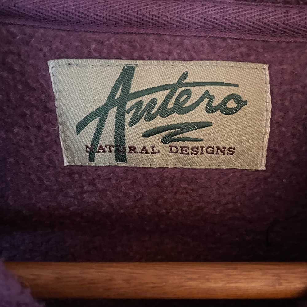 Antero Natural Designs Vintage Quarter Zip Sweatshirt Size XS - Picture 7 of 8